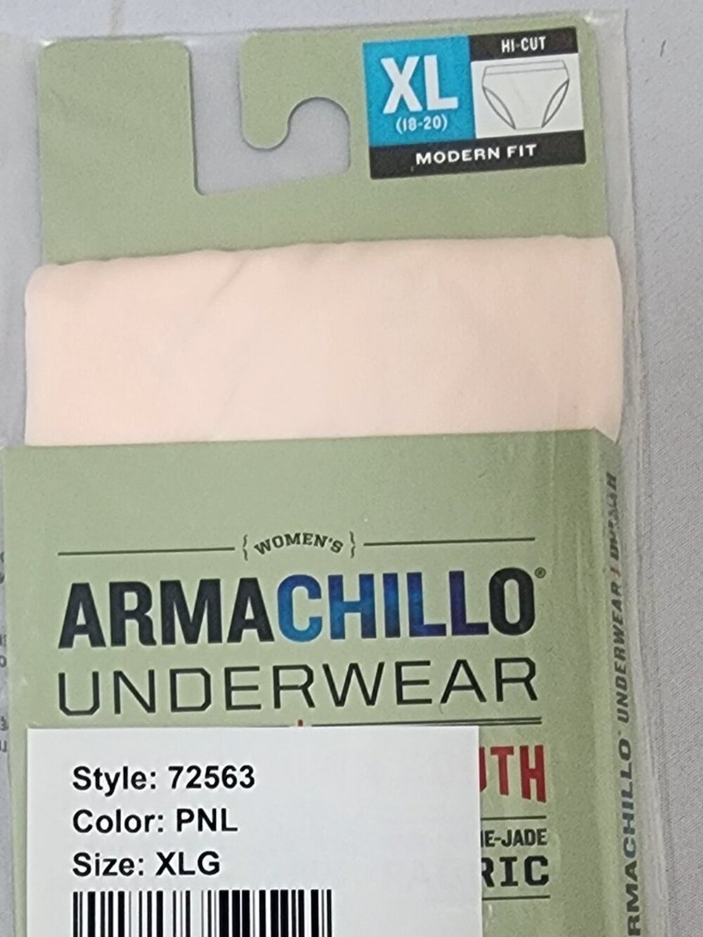 Duluth Trading Women's Armachillo Modern Hi-Cut Panties - Beige - XLG